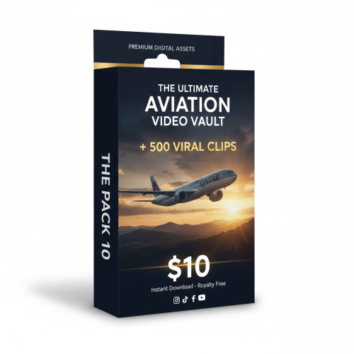 Aviation Video Vault: 500+ Premium Viral Clips